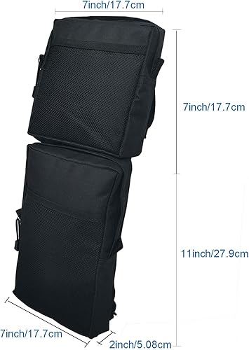 Miniatura 6 de UNISTRENGH Paquete de 2 bolsas de guardabarros para cuatrimoto, bolsas de sillín para tanque de ATV, paquete de almacenamiento de carga,