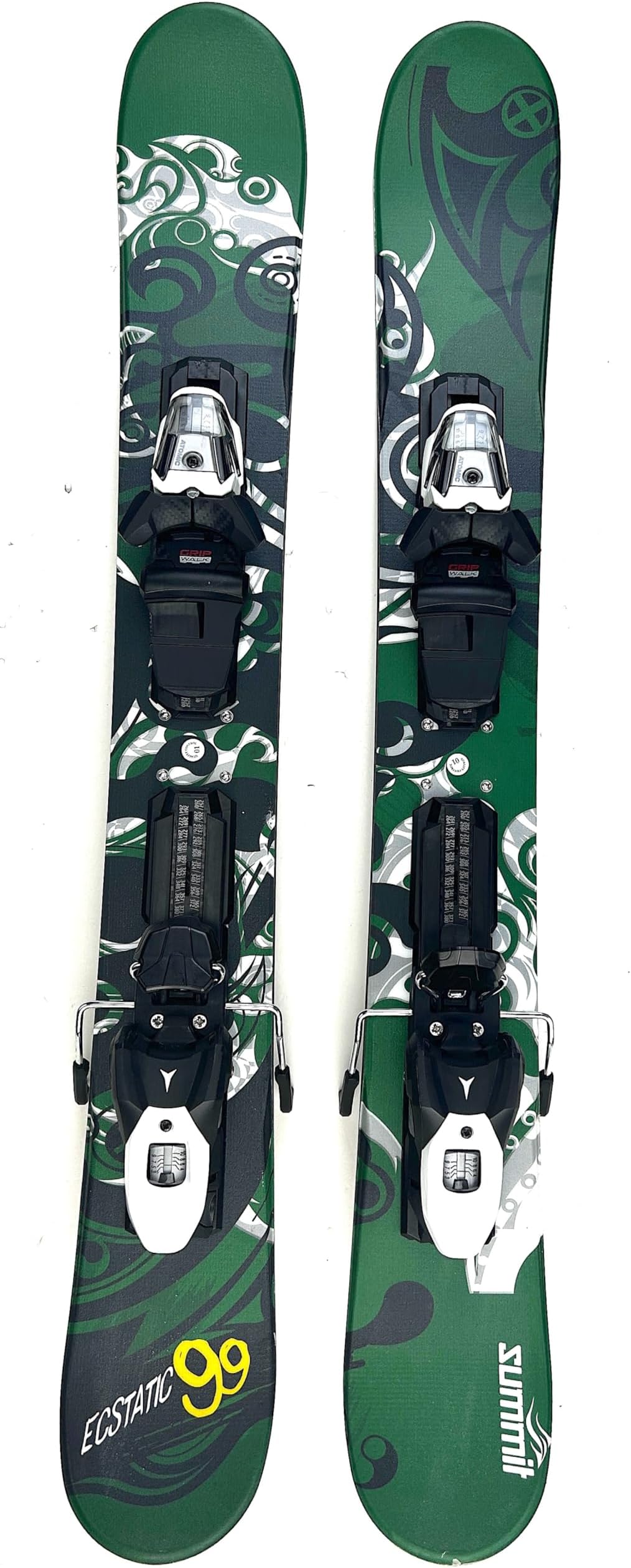 Summit Ecstatic 99cm GS Skiboards Snowblades with Atomic M10 Release Ski Bindings