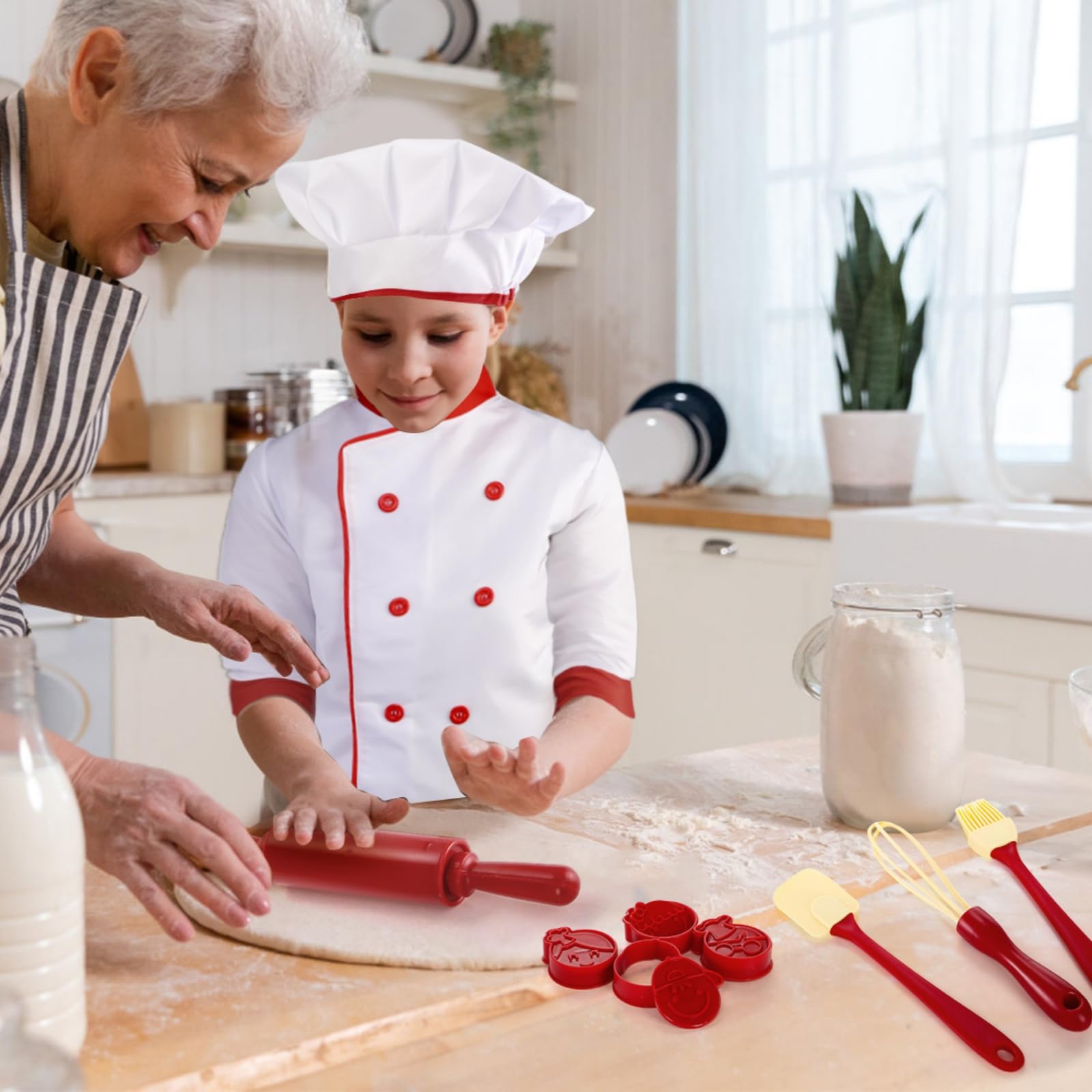 Ofrdncy Deluxe Police, Doctor Explorer, Liberry Fireman, Construction Worker Costume With Toys Accessories - Gift for Kids Ages 3-6 Years Birthday