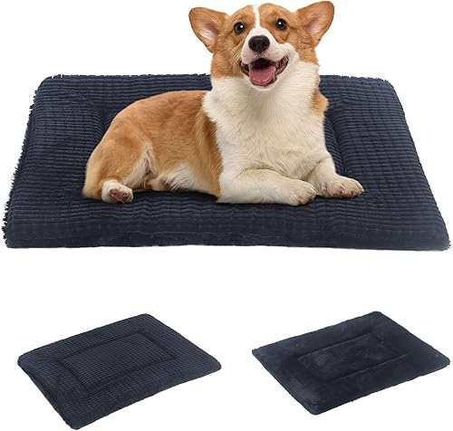 Miniatura 9 de BVAGSS XH079 - Almohadilla reversible para jaula de perro, de espuma viscoelástica, suave, cálida, lavable a máquina, colchón para perreras para