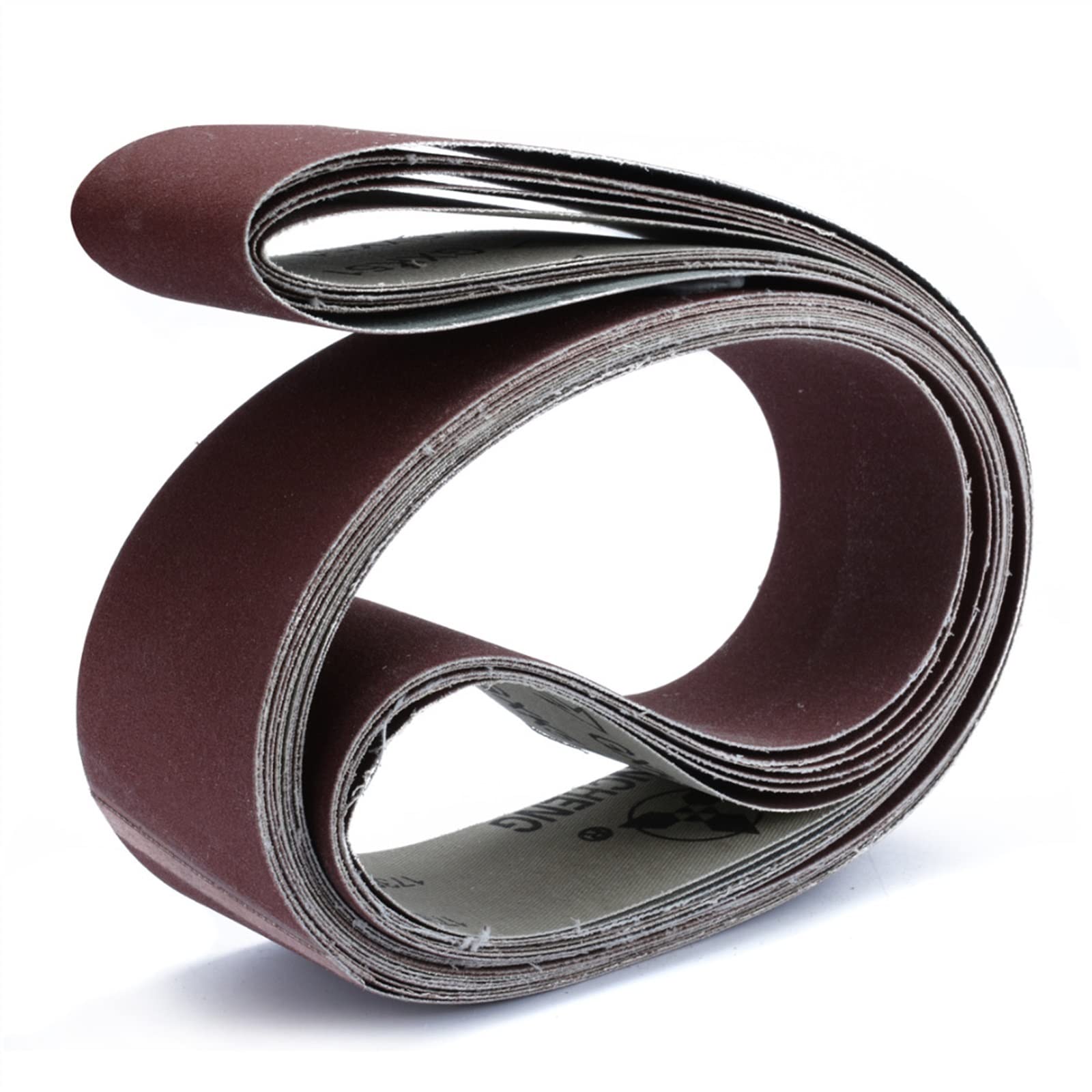 Rotolo di carta vetrata, carta vetrata fine, 6 nastri abrasivi a grana 2" x 72" 180/240/320/400/600/800 assortimento di grana for smerigliatura di metalli fasce in alluminio lucidatore levigatrice for