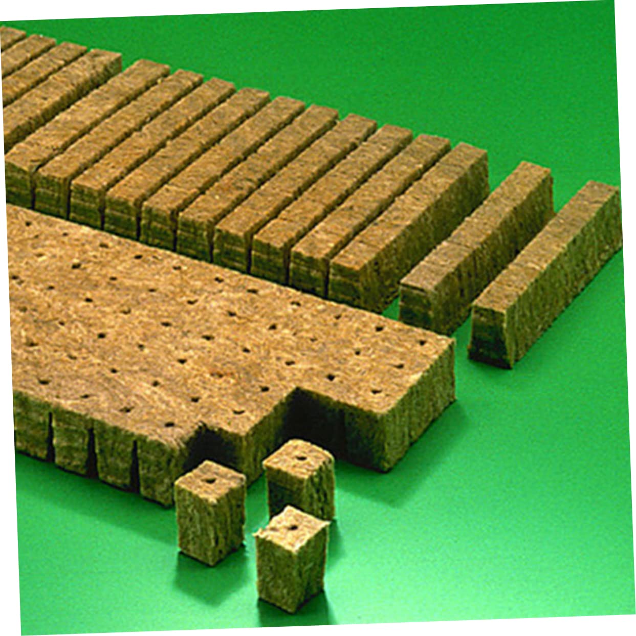 POPETPOP 200piezas Bloques De Hidropónico para Plántulas Tapones De Sin Suelo Cubos De Lana De Roca para Jardinería para Iniciar y Plantas y