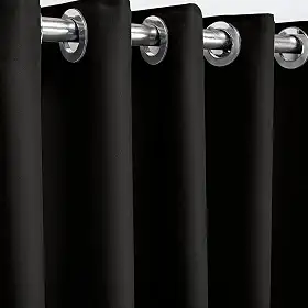 Cortina Blackout/Blecaute Em Tecido Corta Luz Para Sala, Quarto e Escritorio 3,00M x 2,50M | Admirare (3,00M X 2,50M, Preto)