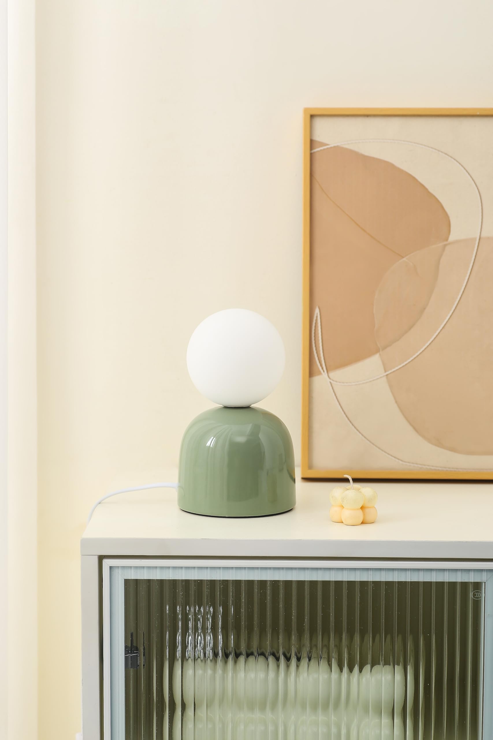 K Living Manila Ceramic Table Lamp Green