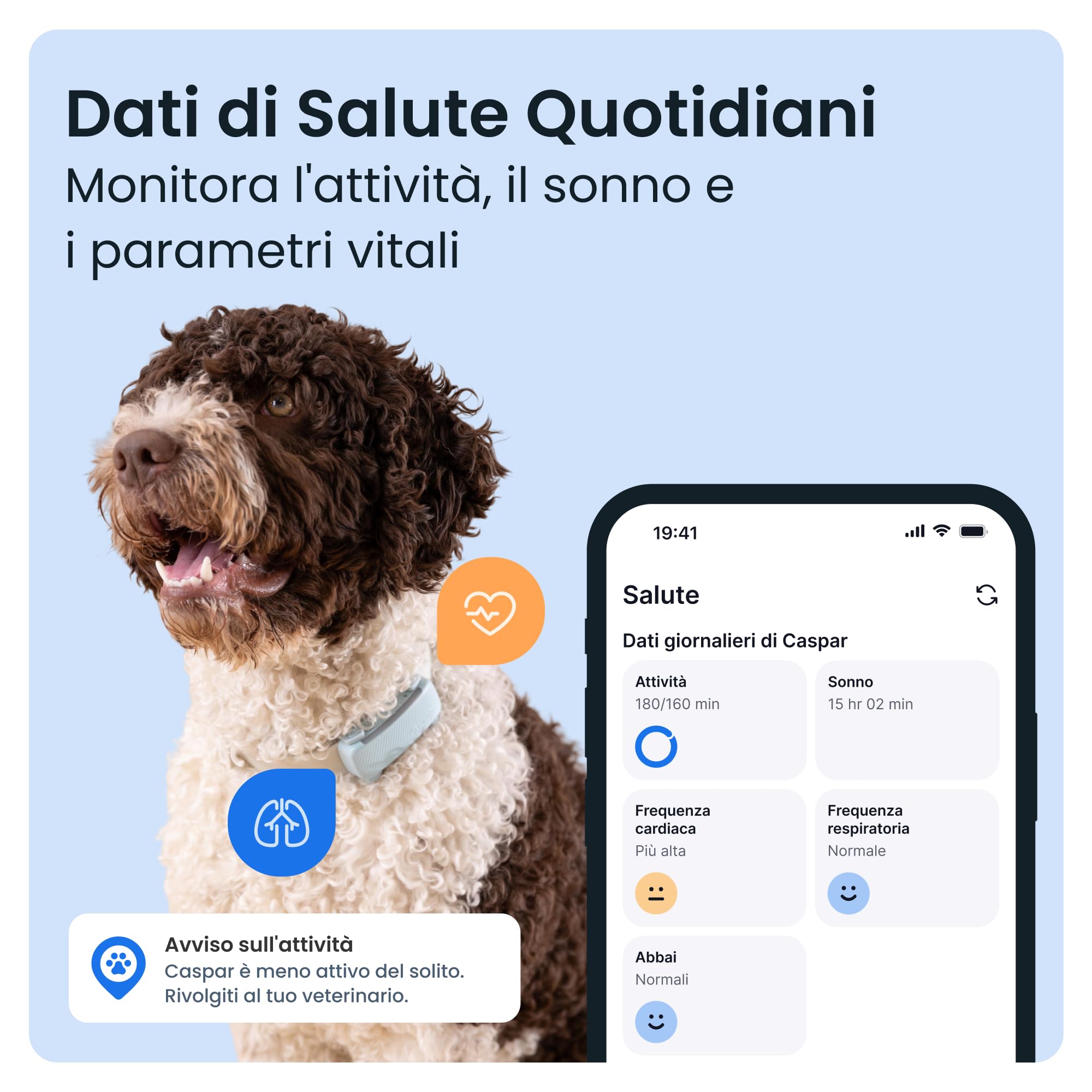 Tractive - GPS per cani | 2025 Edizione | N. 1 sul mercato | Localizzazione in tempo reale | Notifiche antifuga | Monitoraggio dell'attività | Avvisi di salute | Monitoraggio degli abbai (Menta)
