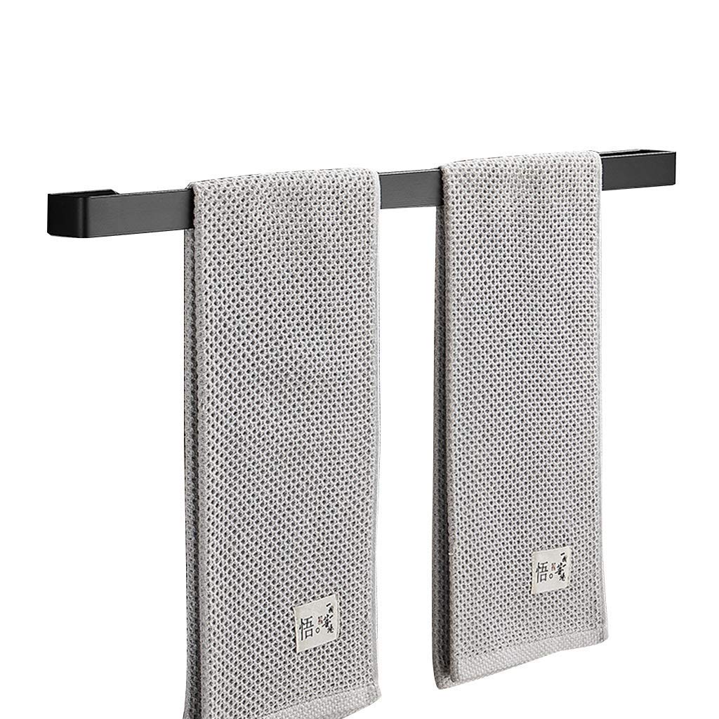 Porte-serviette mural acier inoxydable 40 cm barre de serviette de bain murale suspendue