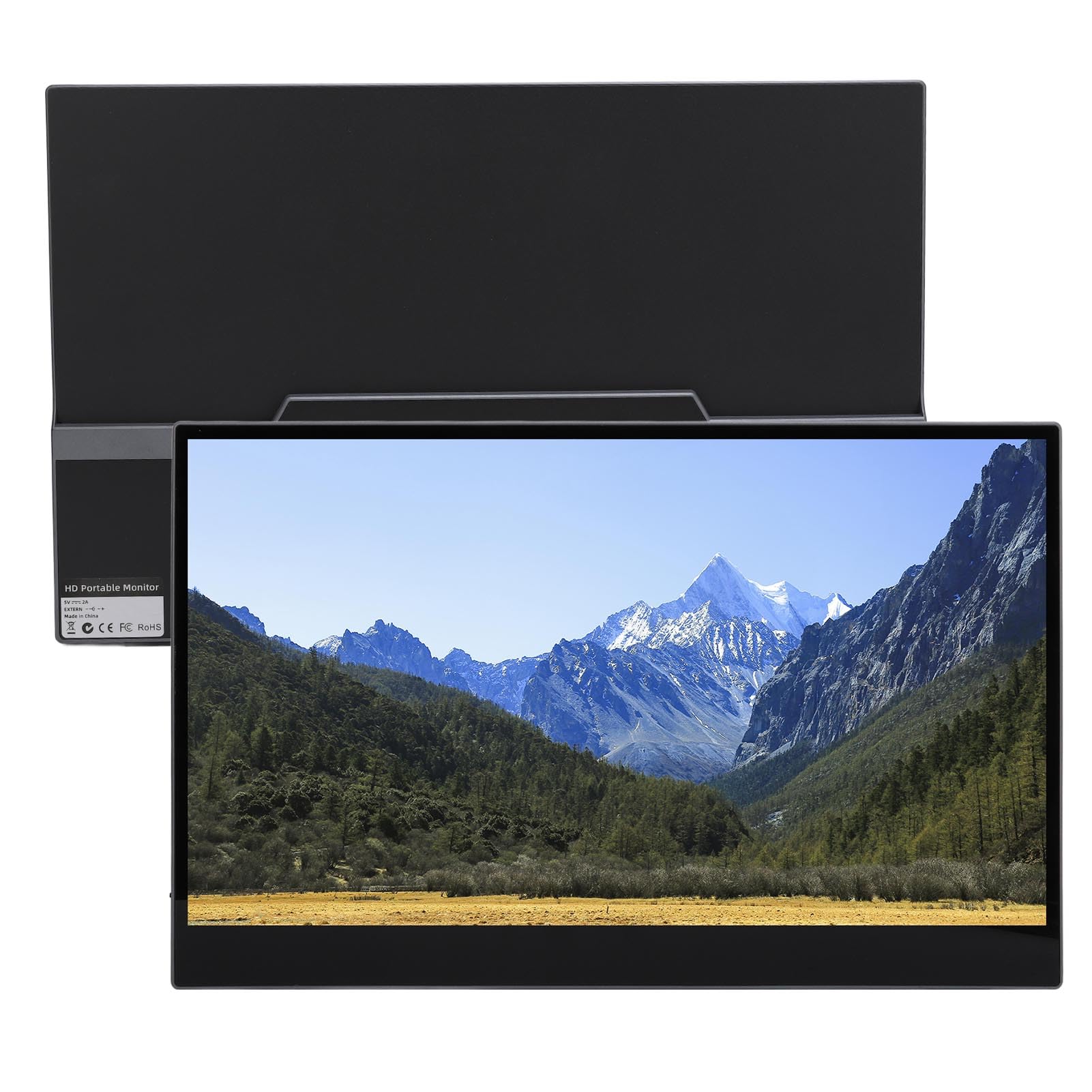 Przenośny Monitor Pojemnościowy Dotykowy 15,6 Cala, Ekran IPS HDR 2,5 K 144 Hz, Typ C do Laptopa PC Mac Switch, Szkło ze Stopu Aluminium, USB C Thunderbolt3 Split Tryb