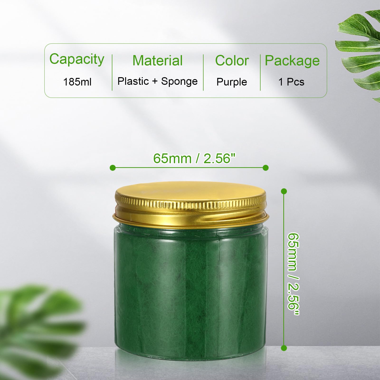 CoCud Model Grass Terrain Powder, 185ml Capacity, Fake Miniature Flower Grass Tree 3mm Nylon Dark Green - Image 2