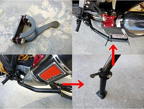 Miniatura 9 de Monster Streetfighter Multistrada Scrambler Supersport Soporte lateral auxiliar soporte (para vehículo Ducati) 950 1200 800 V4 939 821 1198 848 1098