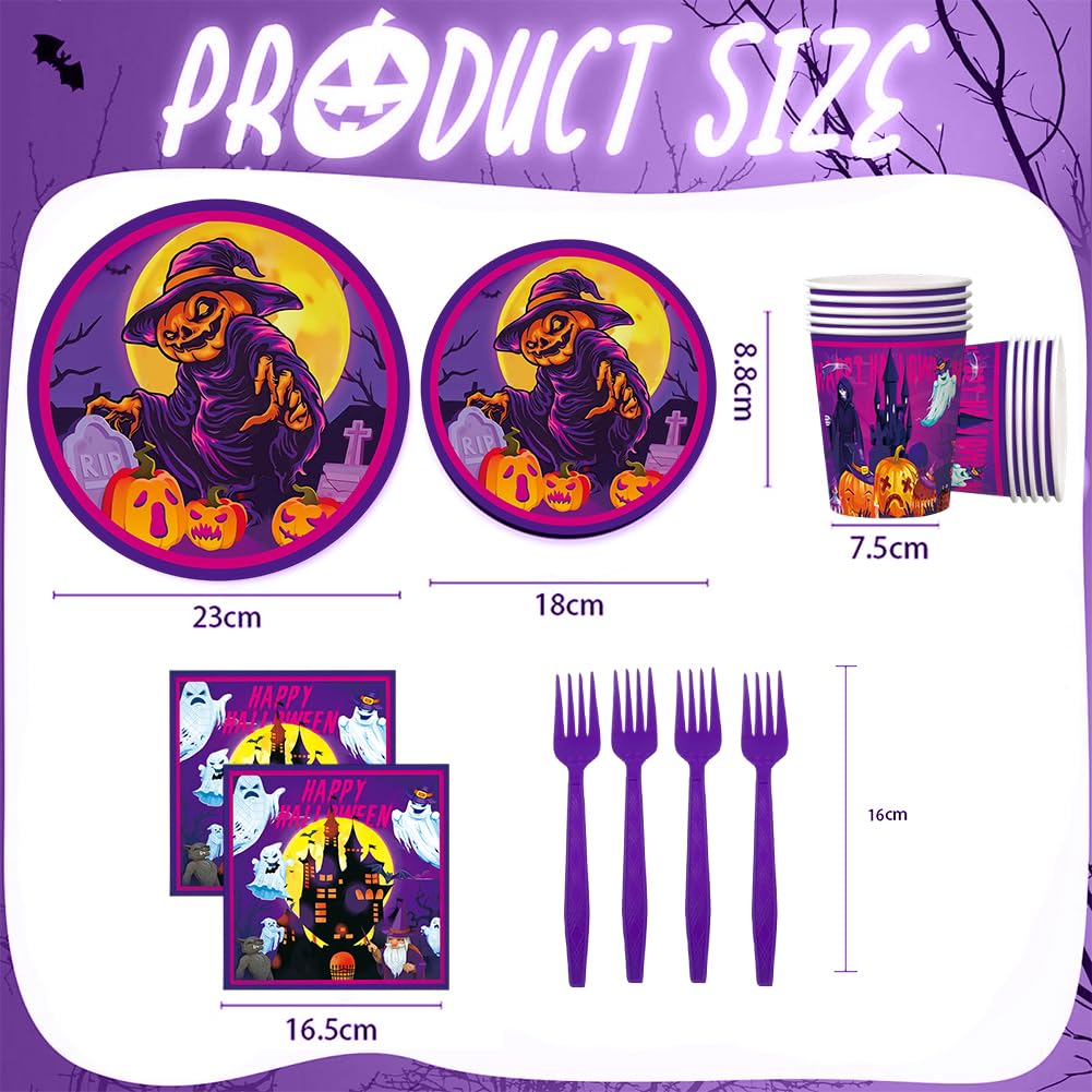 Halloween Party Tableware, Halloween Themed Tableware set - Image 3