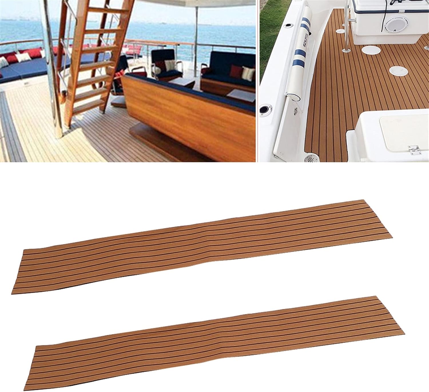 2 Pack Deck Grip Traction Pad, 240x45cm Non-Slip DIY Sheet for Boat, Yacht, SUP, Surfboard, Longboard