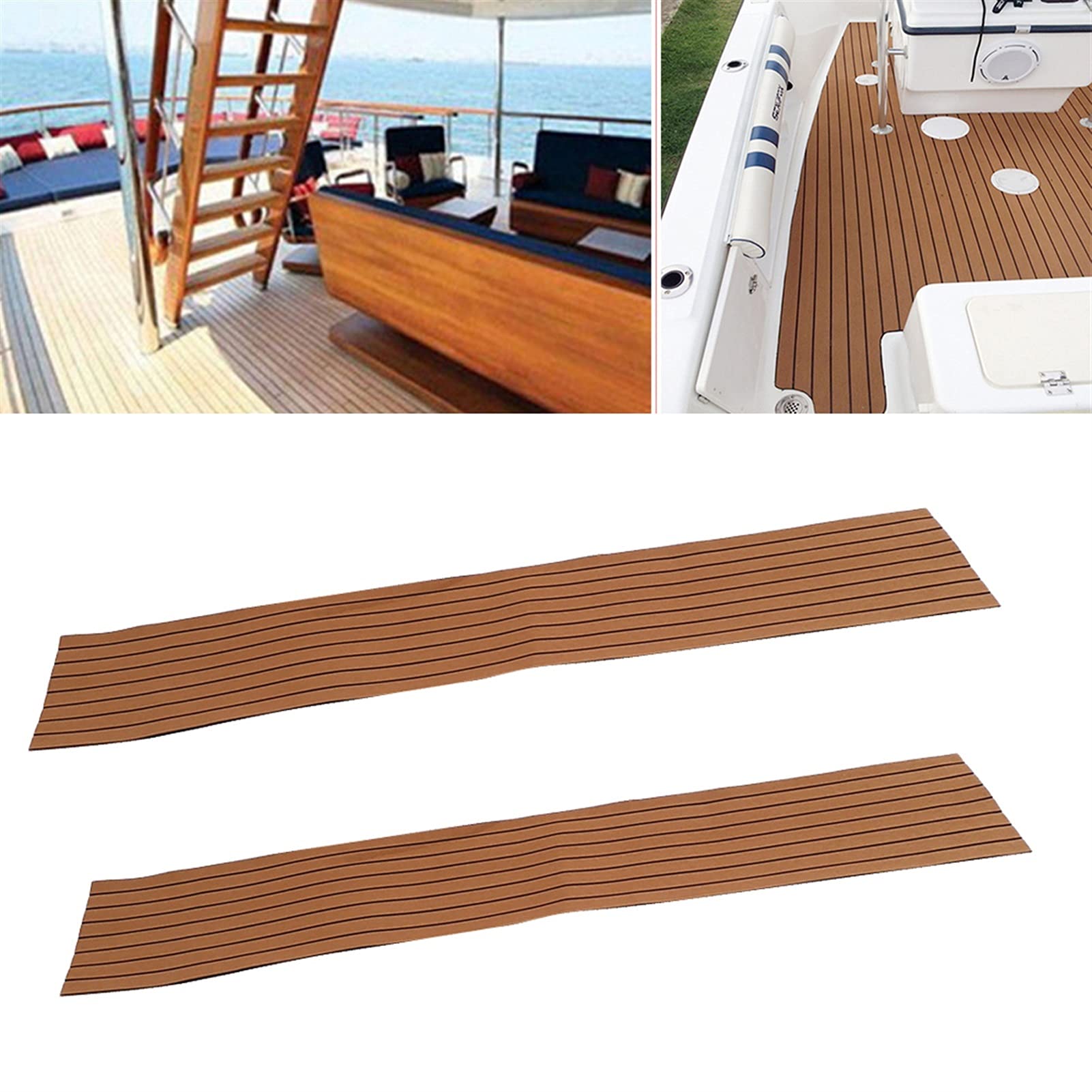 2 Pack Deck Grip Traction Pad, 240x45cm Non-Slip DIY Sheet for Boat, Yacht, SUP, Surfboard, Longboard