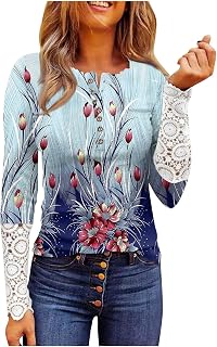 Womens Tops, Jumpers for Women UK, Womens Clothes, Women Tops, Black Tops for Women UK, Womens Fleece Jacket, Black top Women, Womens v Neck Tops, Ladies Cotton Tops, Blue, XX-Large