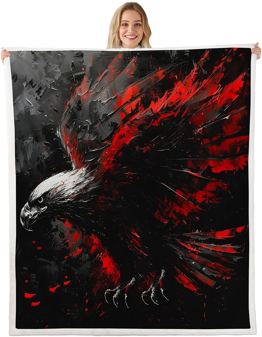 Wolf Print Fleece Blanket,Gray Wildlife African Tropical Animal Fuzzy Blanket for Children Present,Western Style Black Lightweight Polyester Sherpa Blanket for Sofa, Queen (90 x 90 Inch)