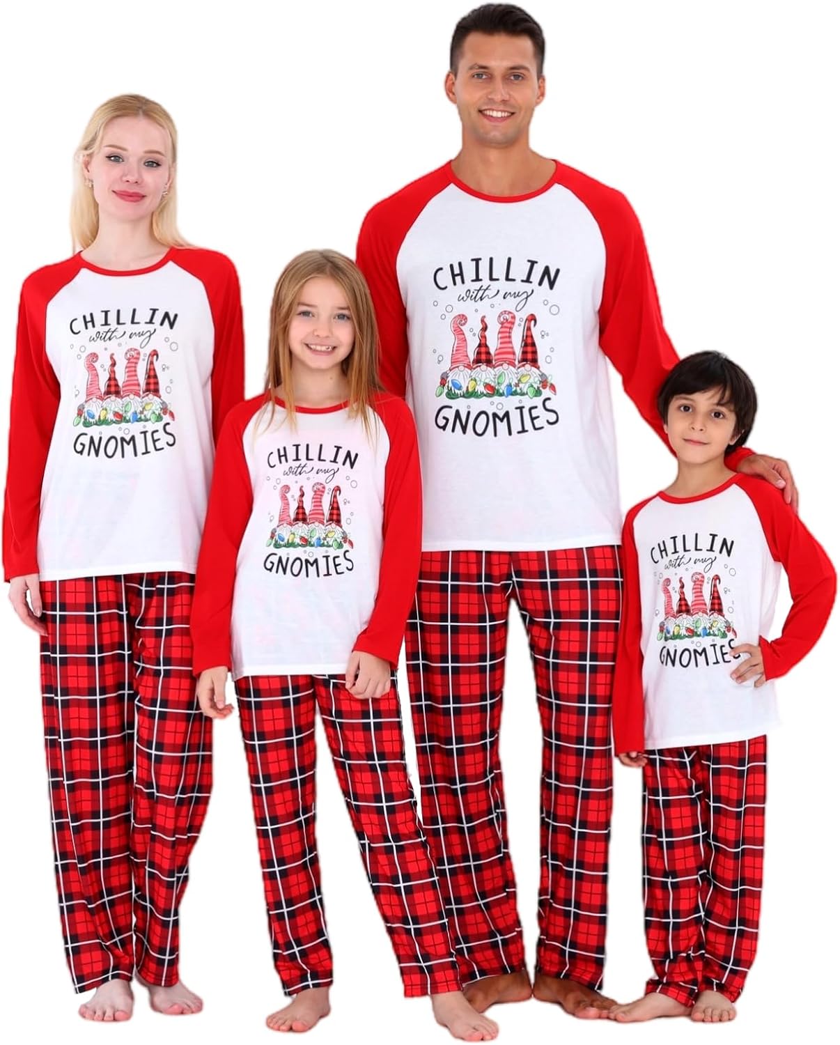 Family Christmas Pajamas Matching Sets, Holiday Xmas PJs Cute Printed Sleepwear Nightwear Sets