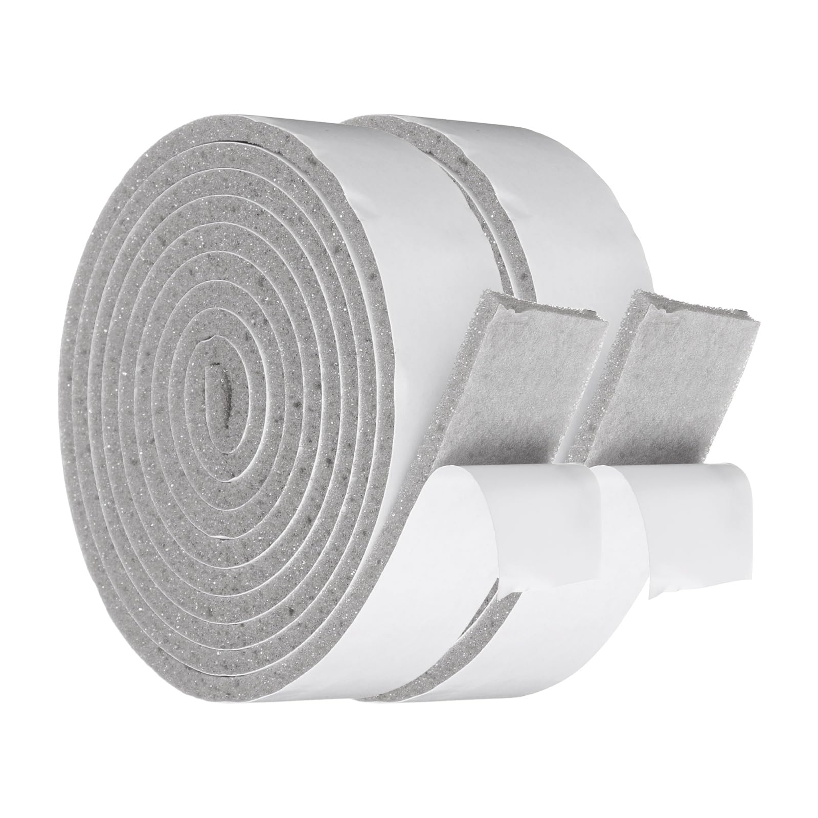 sourcing map 30mmx5mm Foam Weather Stripping, Self Adhesive Door Seal Insulation Strips, Soundproofing Foam Seal Tape for Door/Window, Air Conditioning (2 Meter Total Length in 2 Roll)