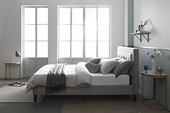 Amazon.co.jp: ZINUS 布張り ベッドフレーム セミダブル