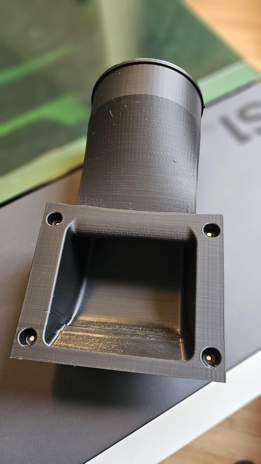 Zephyr's Market's Exhaust Port Outlet Adapter Compatible With xTool S1 Laser - Made In USA (Vent Upwards)