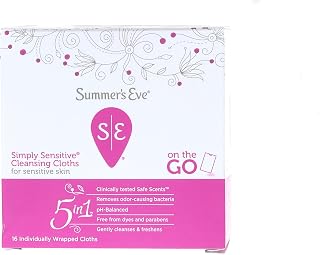 Summers Eve Feminine Cleansing Cloths Sensitive Skin 16