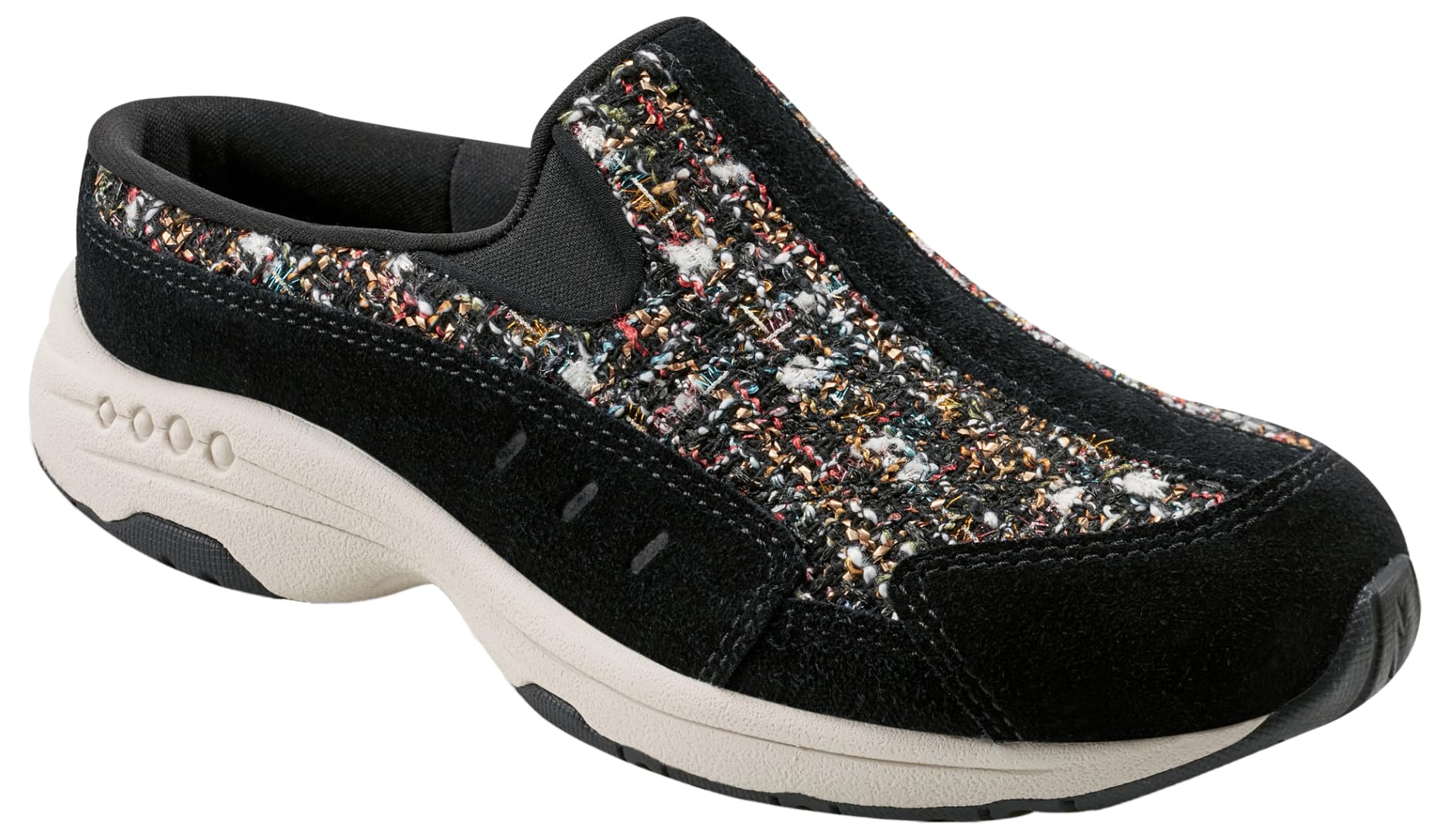 Easy Spirit Women's Traveltime727 Mule, Black 001, 8 WW
