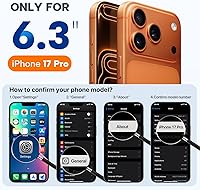 Vista 209 de Miracase Funda diseñada para iPhone 13 Pro Max con protector de pantalla, [forro de microfibra suave antiarañazos], funda protectora de silicona
