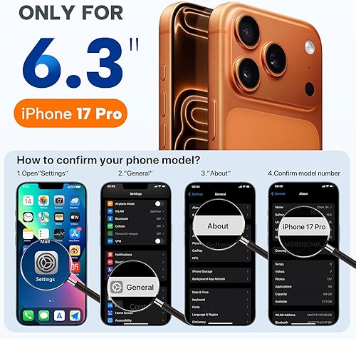 Miniatura 185 de Miracase - Funda diseñada para iPhone 11 con protector de pantalla, funda de goma de silicona líquida, protección total contra caídas y a prueba
