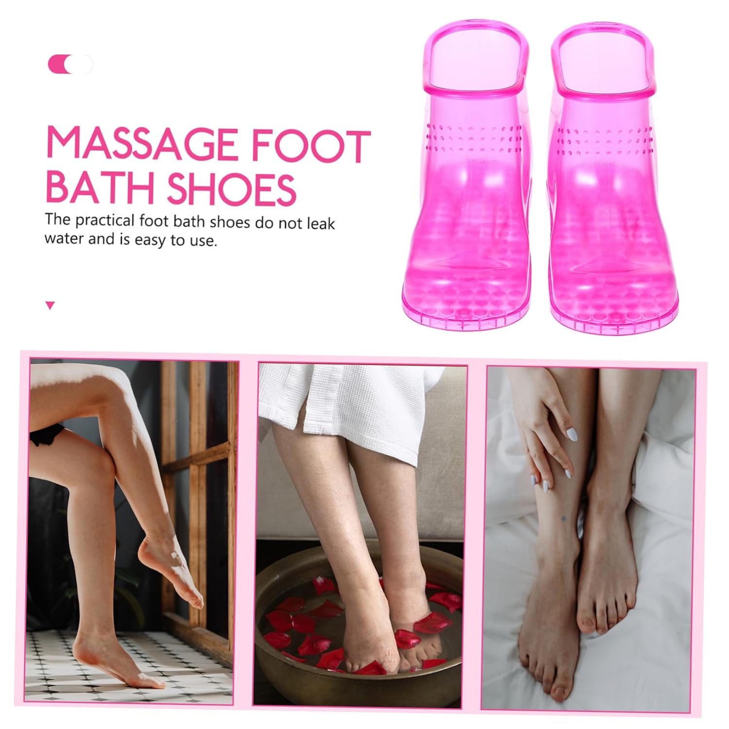 High Tube Foot Soak Shoes Spa Pedicure Foot Soaker Portable Massager Bath Supplies