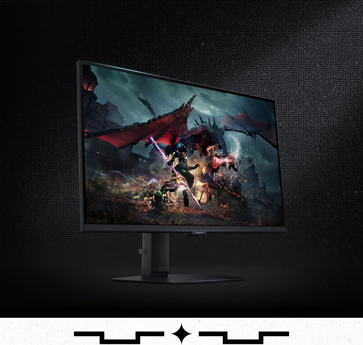Samsung Ecran PC Odyssey G50D 32’’ 180Hz, 1ms, Dalle Fast IPS, Résolution QHD:2560x1440, Contraste 1000:1, AMD FreeSync, Auto Source Switch +, HDR400, Pied ajustable, DisplayPort, HDMI, LS32DG502EUXEN