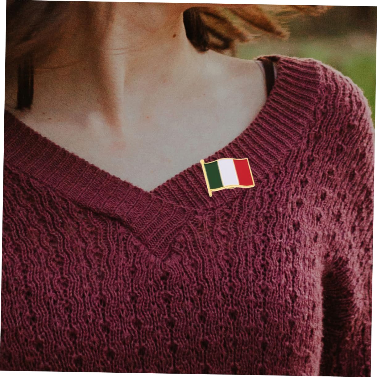 GALPADA 100 Stück Brosche Mit Italienischer Flagge Ästhetische Brosche Für Schals Anstecknadel Für Herren Anzug Anstecknadel Anstecknadel Mit Italienischer Flagge Metall