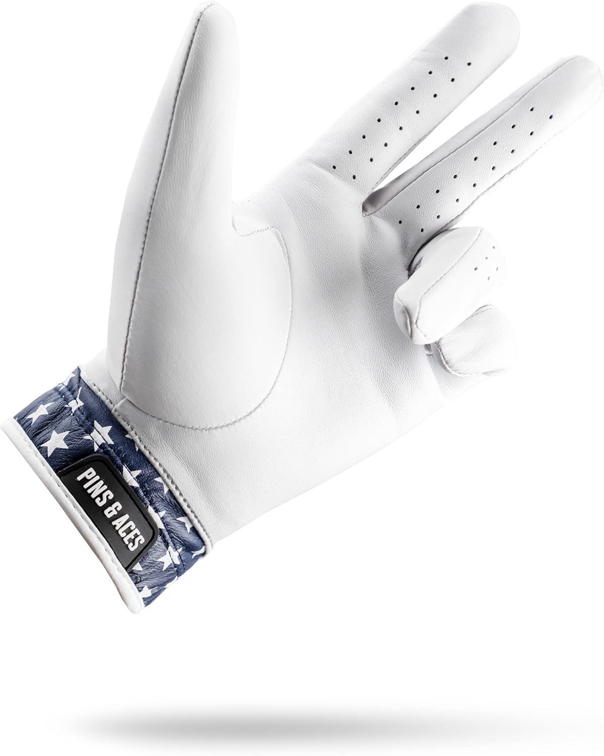 Pins & Aces - Stars Golf Glove Design - Premium AAA Cabretta Leather, Long-Lasting Durable Tour Glove for Men or Women - Premium Leather Golf Glove Left & Right Hand - Image 2