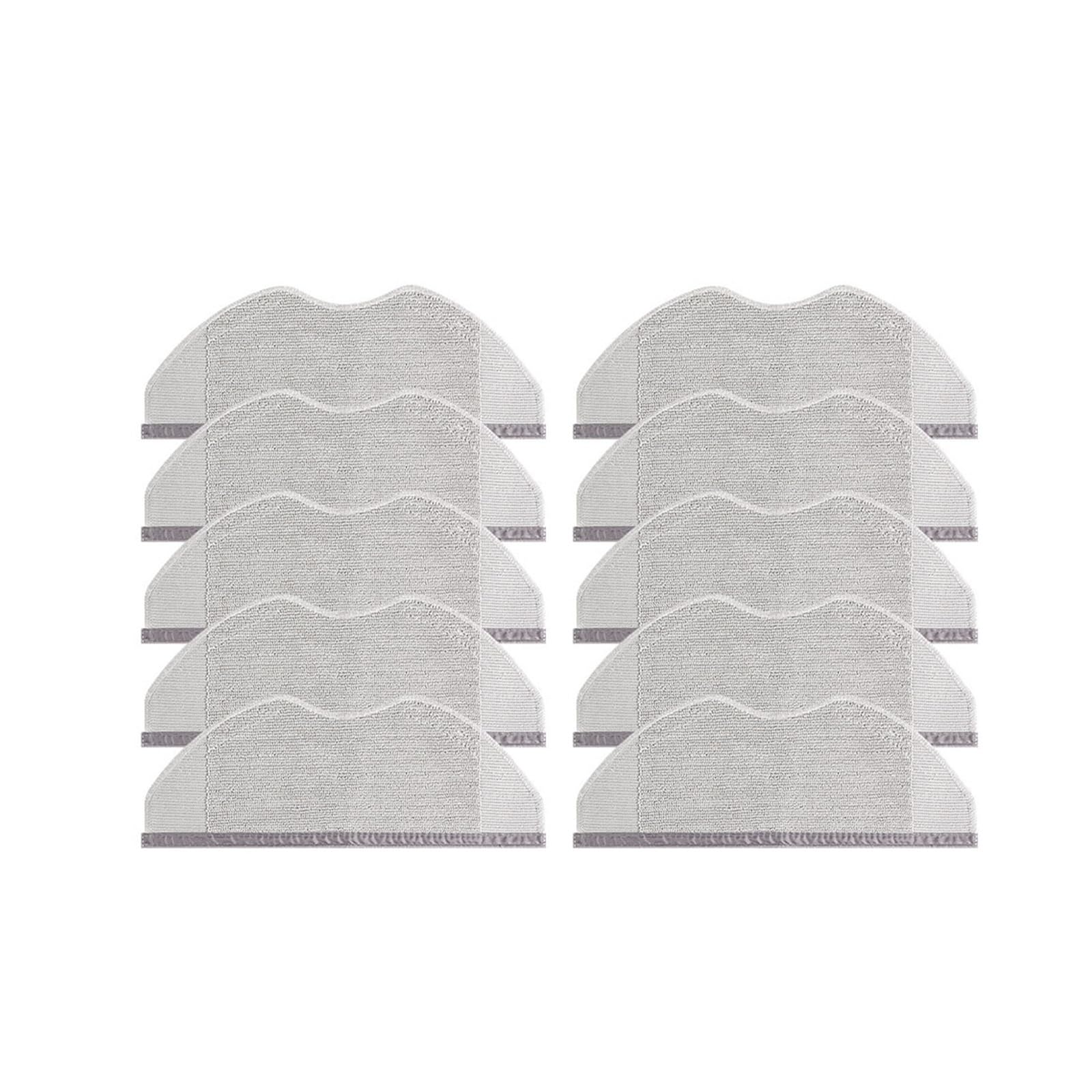 VIXWDRUTY Compatible For Xiaomi，S40 OV81 H40 OV51 S40C E101 Robot Vacuum Cleaner Accessories Replacement Mop Cloth(10pcs)