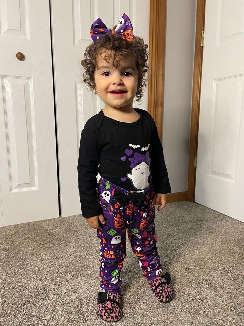 HIHA Baby Halloween Outfits Toddler Girls Boys One Piece Romper Ghost Pants Set