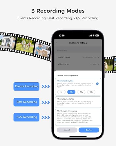 Miniatura 7 de Hiseeu Sistema de cámaras de seguridad solares inalámbricas para exteriores, kit de 8 cámaras, ampliable a 10CH, sin tarifa mensual, alimentado por