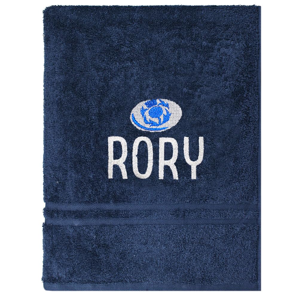 Teddyt's Men's Scotland Personalised Rugby Bath Towel (Scotland)