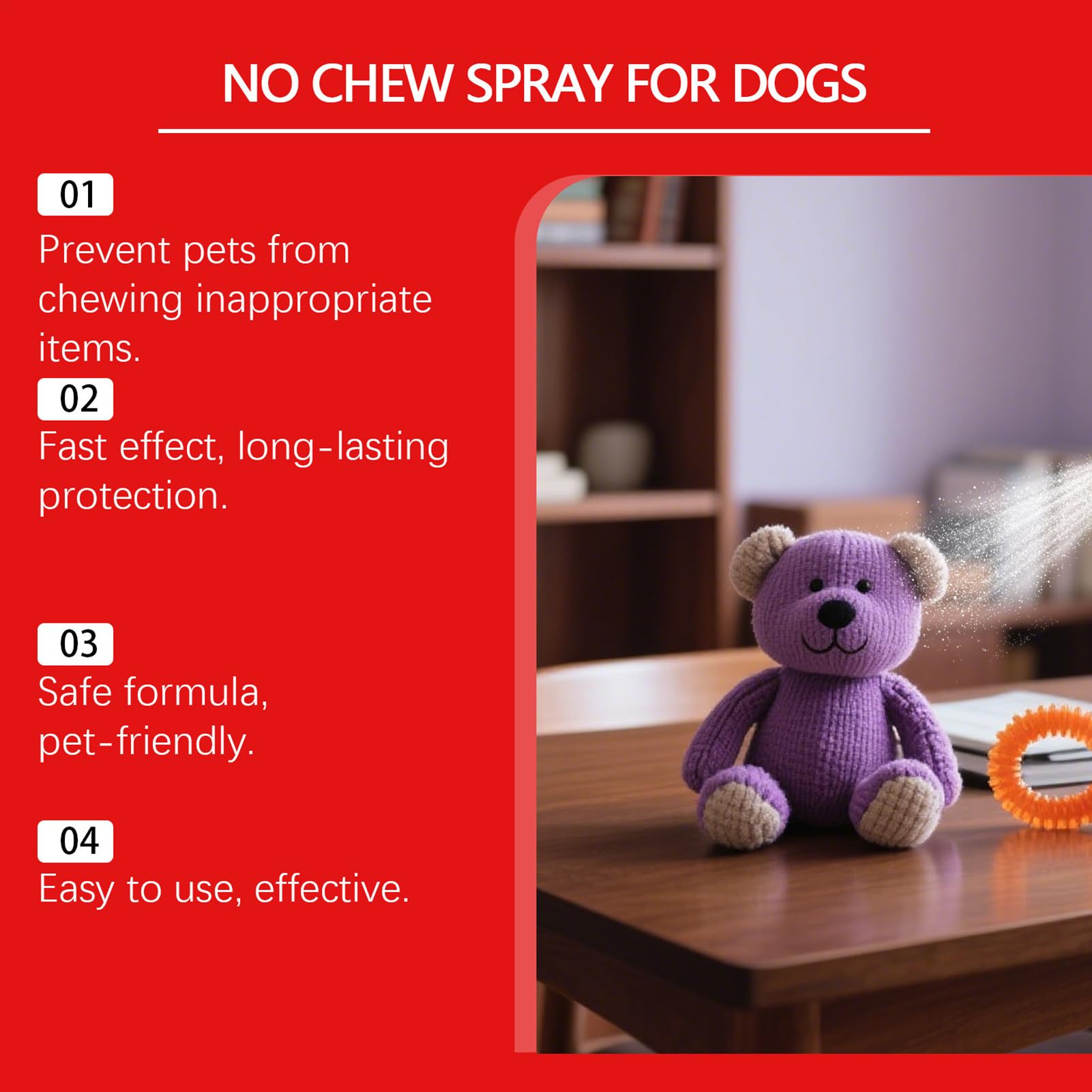 Generico Spray Anti Morso per Cani 100ml - Agente Amaro per Correzione Comportamentale