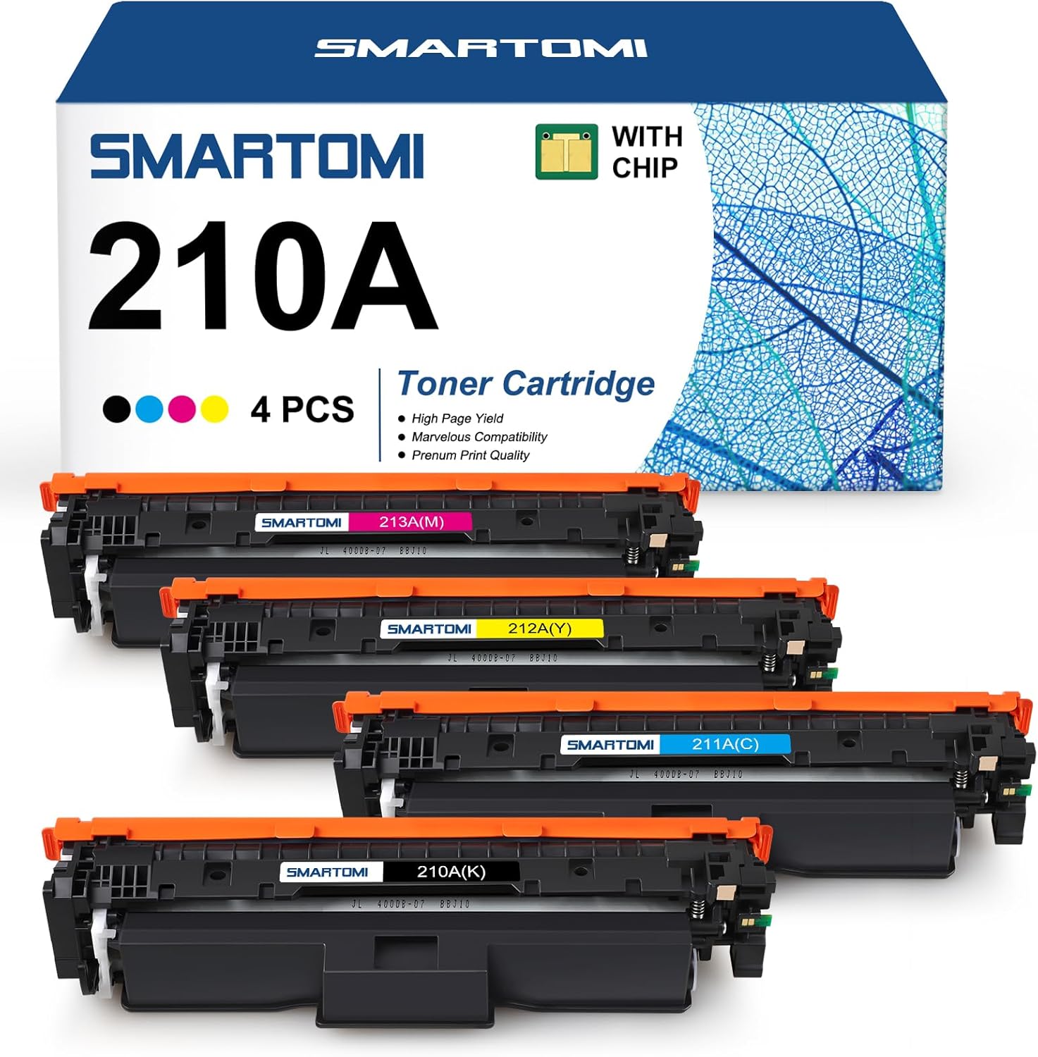 210A toner cartridges 4-pack for HP Color Pro MFP 4301/4201