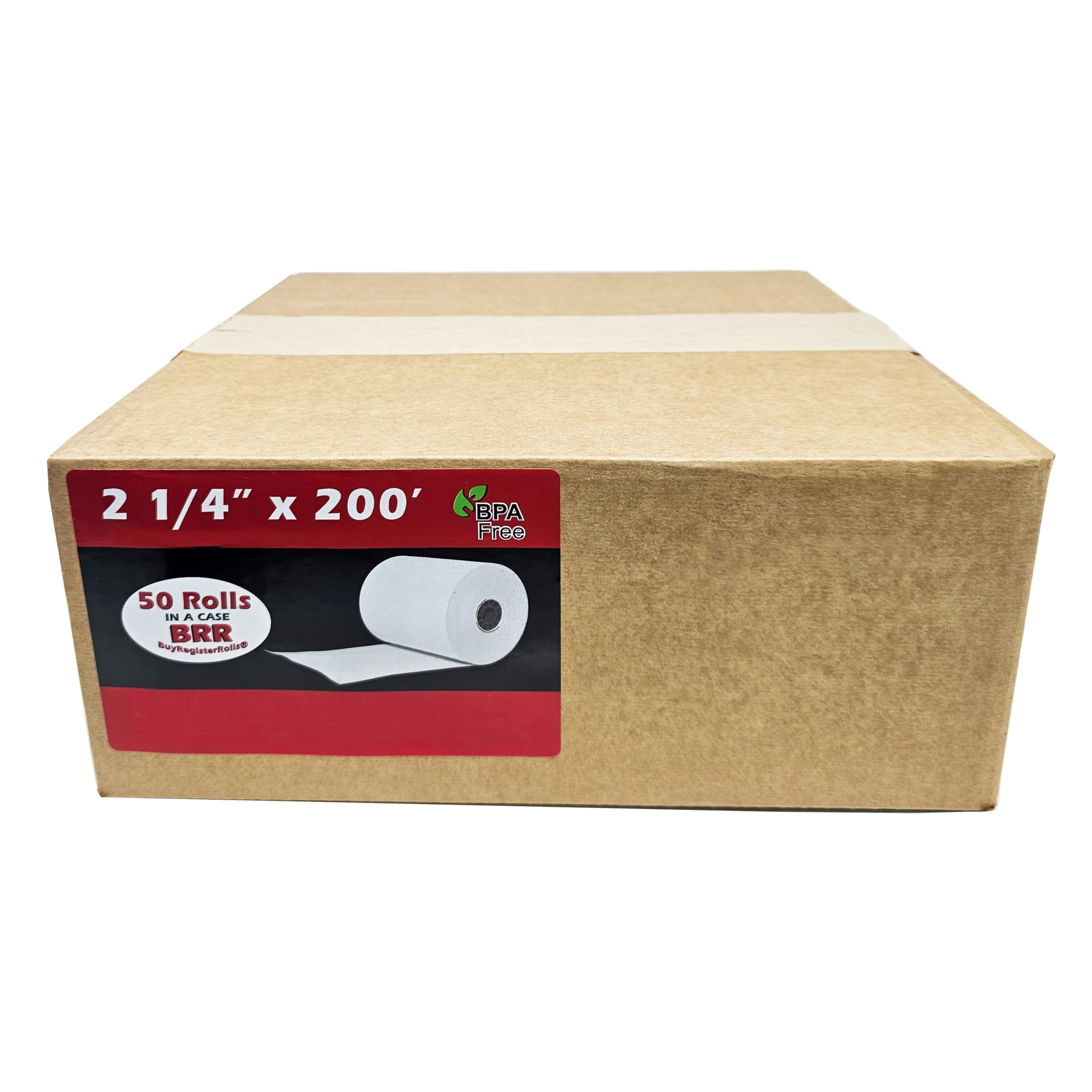 (50) rollos de papel térmico de 2 1/4 x 200 rollos de papel térmico Citizen POS Registrador Impresora : CBM 262, CBM 291 - POS/Cash Register Rollos de papel térmico 2 1/4" x 200' - 50 rollos