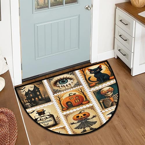 Miniatura 206 de Pardick Money - Tapete semicircular de billete de 100 dólares, antideslizante, duradero, lavable, para sala de estar, dormitorio