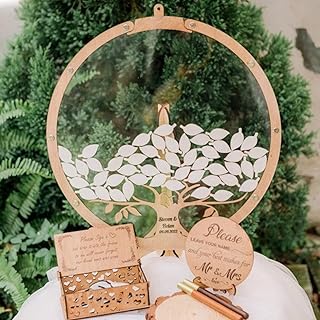 Rustic wedding Guest Book Tree Wedding Guest Book Alternative - Guest Book Wedding Reception, Wedding Tree Guest Book, Tree in circle Wedding Guest Book With Pens, Wedding Guest Book Sign