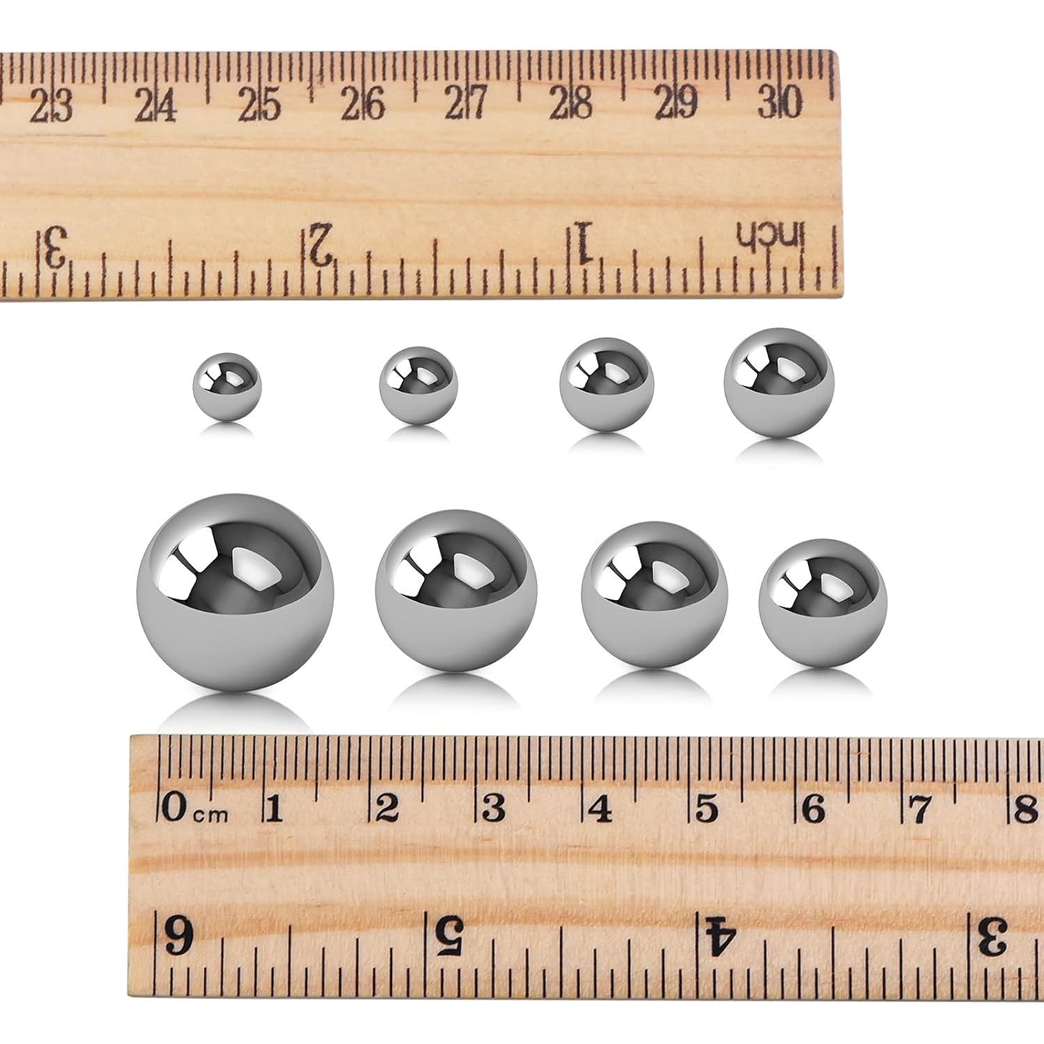 ❤ Crаzу Dеаlѕ SATINIOR 8 Pieces Coin Ring Making Balls Monkey Fist Balls Stainless Steel Balls, Assortment of 3/ 4 Inch, 5/ 8 Inch, 9/ 16 Inch, 1/ 2 Inch, 7/ 16 Inch, 3/ 8 Inch, 5/ 16 Inch and 1/ 4 Inch Flаѕh Dеаlѕ - 70% оƒƒ SATINIOR 8 Pieces Coin Ring Making Balls Monkey Fist Balls Stainless Steel Balls, Assortment of 3/ 4 Inch, 5/ 8 Inch, 9/ 16 Inch, 1/ 2 Inch, 7/ 16 Inch, 3/ 8 Inch, 5/ 16 Inch and 1/ 4 Inch