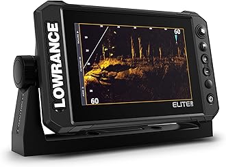 Elite FS 7 Fish Finder with HDI Transducer, Preloaded C-MAP Contour+ Charts