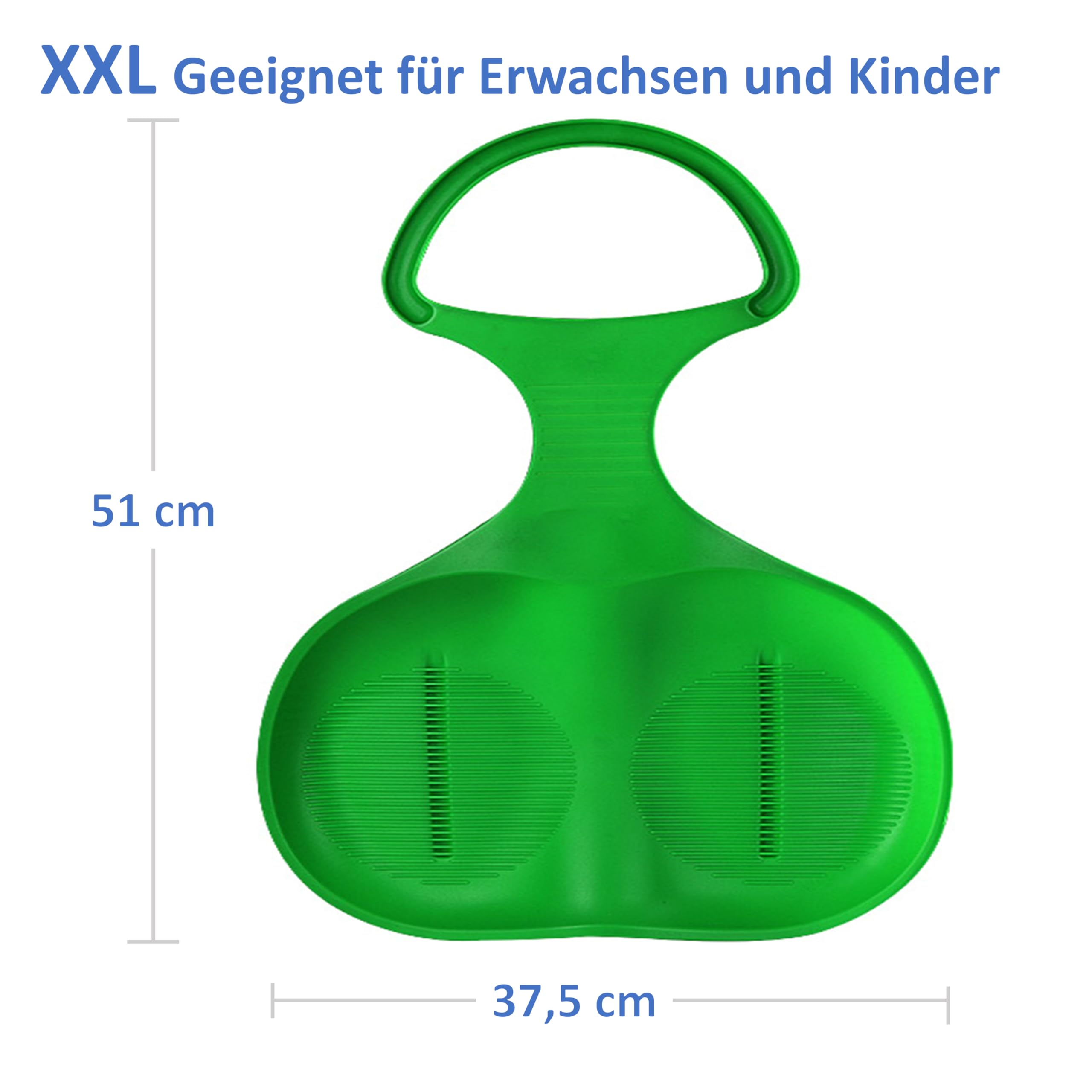 3er Pack Schneerutscher poporutscher mit gratis Namenschild/Schlittenseil Porutscher mit Griff für Kinder Outdoor Wintersport, für Schnee erhältlich in bunten Farben