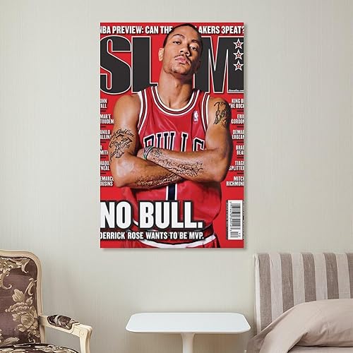 Miniatura 7 de staga Derrick Rose - Póster de jugador de baloncesto (50) póster de pintura de obras de arte geniales, arte de pared, impresiones en lienzo, imagen
