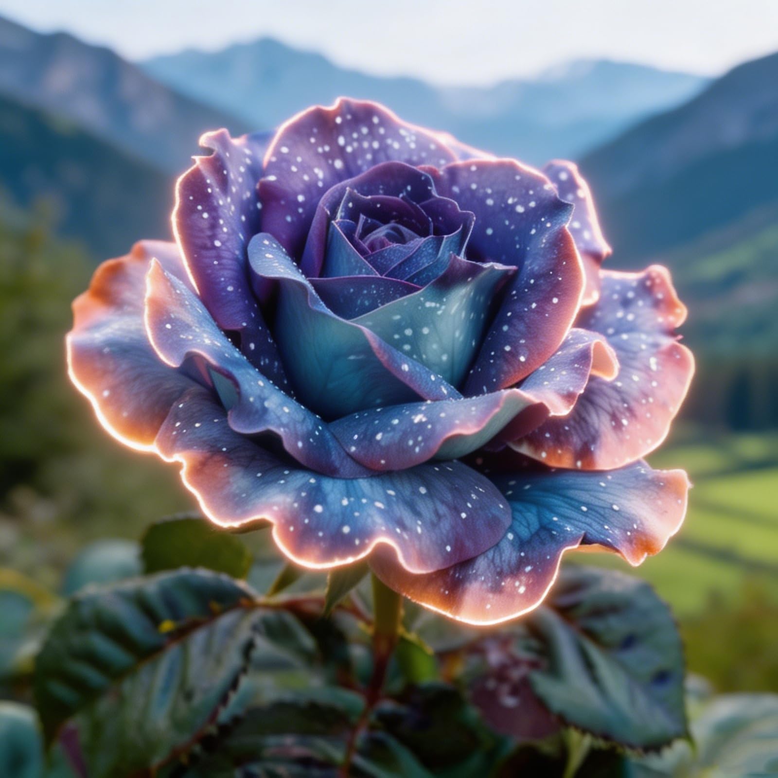 Rosas para Plantar | Resistentes al Invierno y Perennes | Variedad Exótica Tropical | Ideales para Maceteros | Pétalos Dobles-4bulbo-i