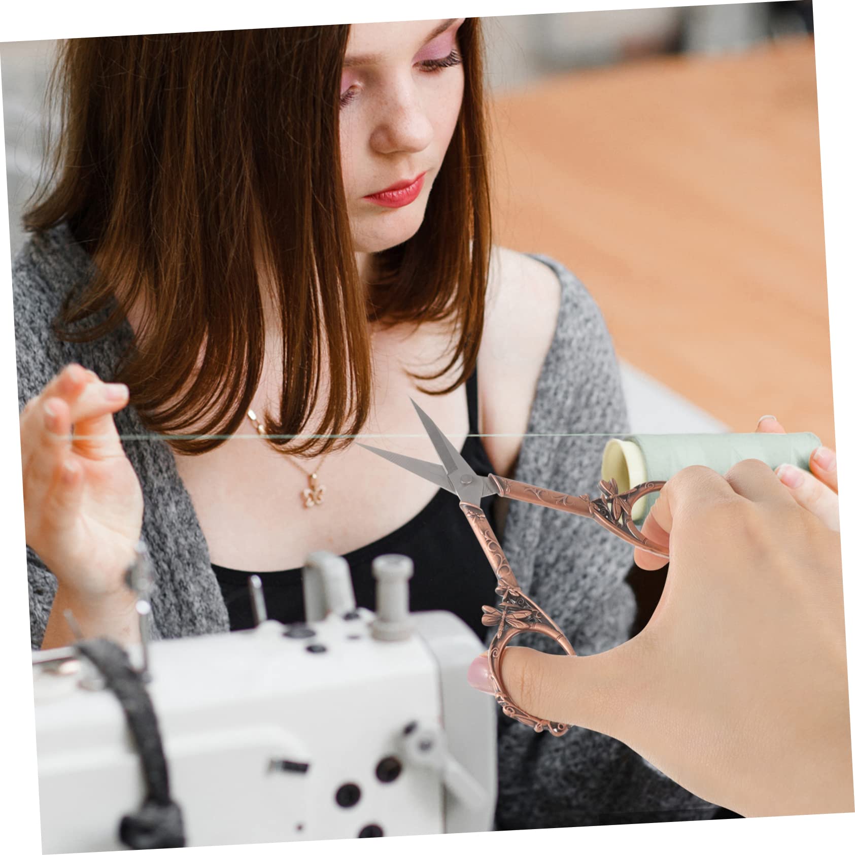 SEWACC 4 Pièces ciseaux de bricolage ciseaux à tricoter de ménage d'art scolaire cranteur outils de coupe d'artisanat à la maison Acier inoxydable