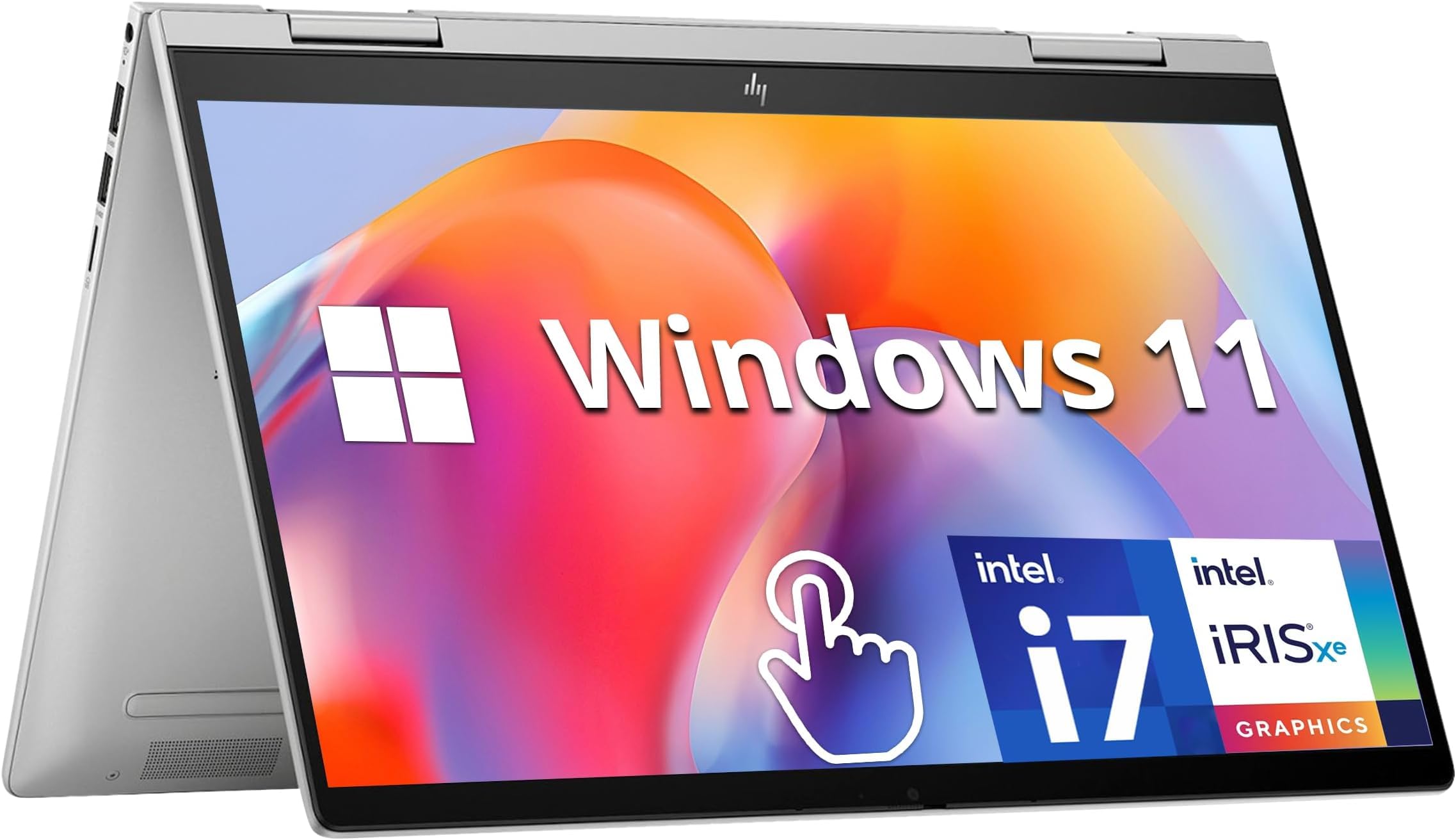HP ENVY X360 14-ES0033DX 2 in 1 Laptop, Intel Core i7-1355U,16GB DDR4 RAM,1TB SSD 14 Inch FHD IPS touch Display, Intel Iris Xe Graphics, Windows 11, Natural Silver -English Keyboard