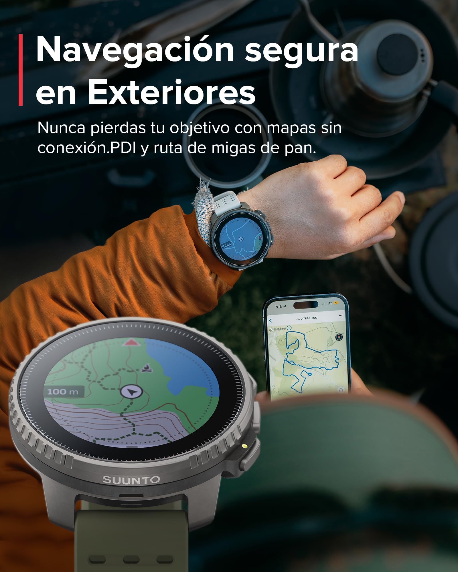 SUUNTO Vertical Reloj Deportivo GPS, Carga Solar con 95+ Modos Deportivos