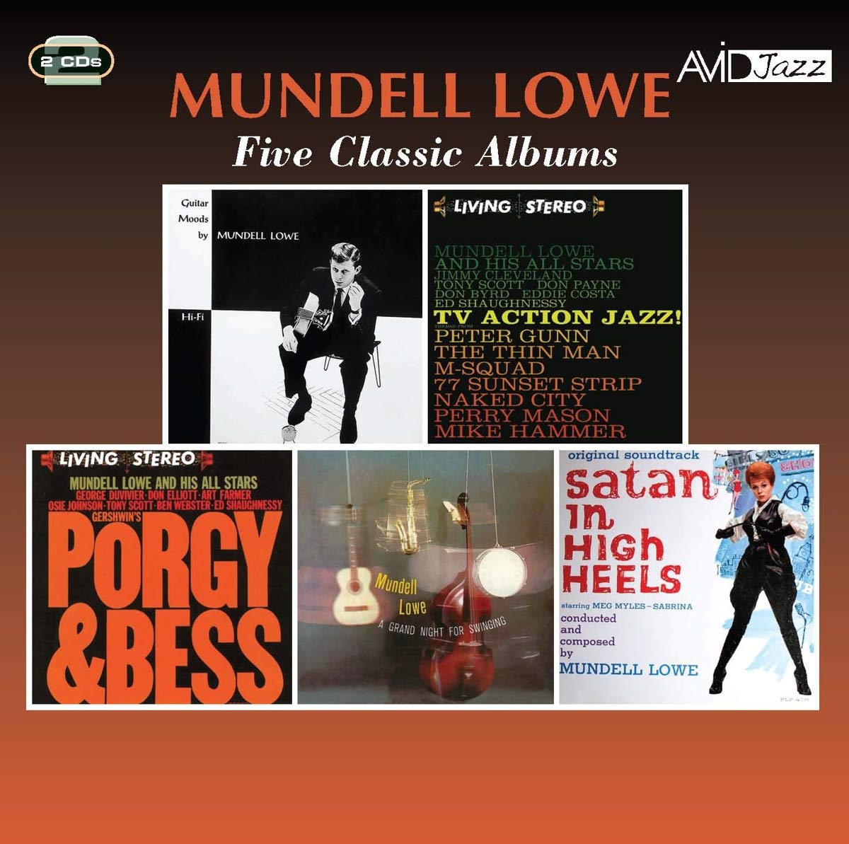 Mundell Lowe Five Classic Albums 2-CD NEW SEALED 2019 Remastered Jazz