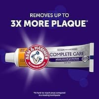 Vista 4 de ARM & Hammer Pasta dental de cuidado completo, pasta dental blanqueadora con bicarbonato de sodio, flúor, protección para toda la boca, sabor a