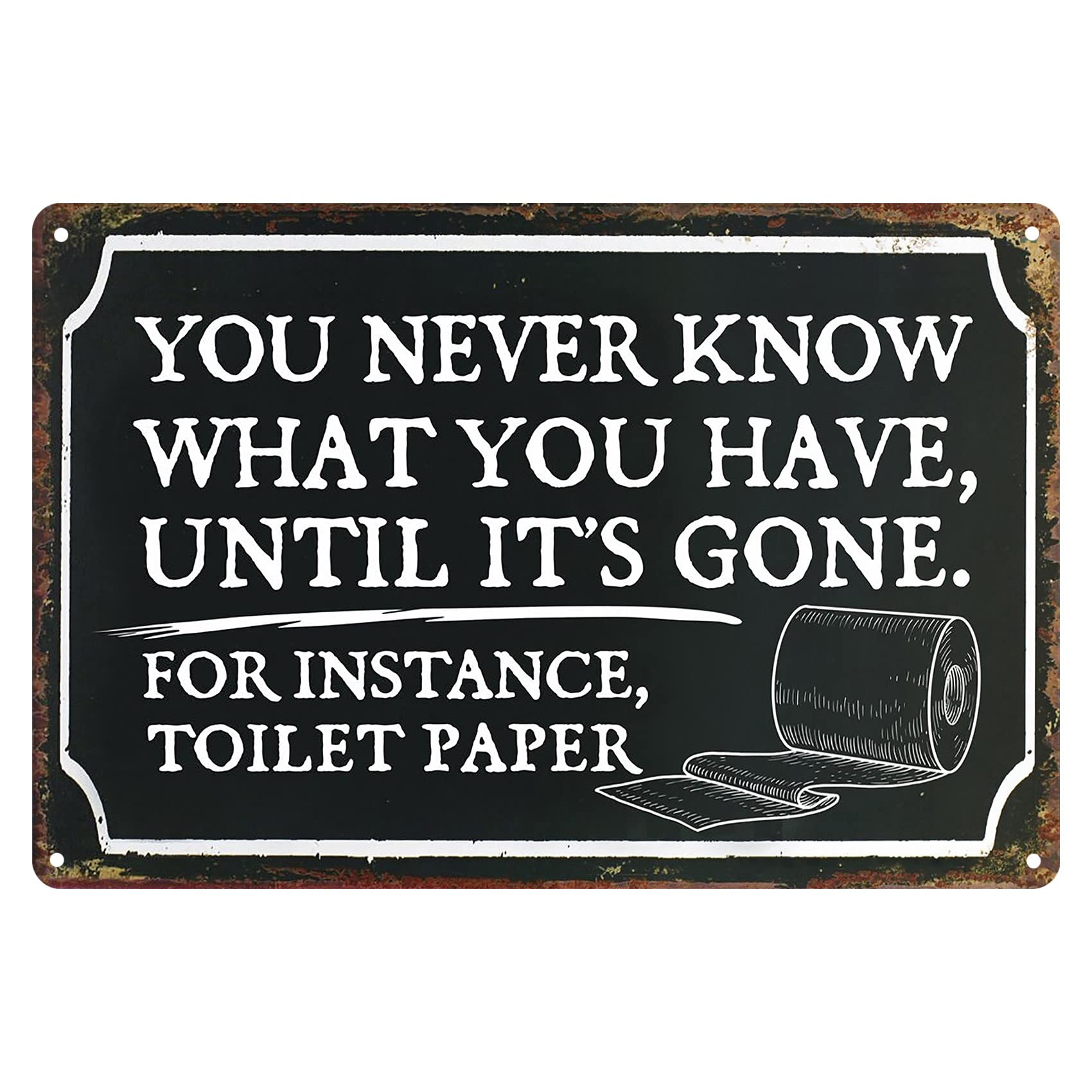 SMAZDFXX Funny Warning Sign Retired Person on Premise Tin Metal Sign for Home Yard Patio Man Cave 5.5"x8"